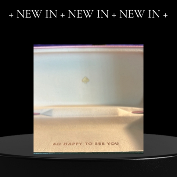 Kate Spade Eyeglasses "So Happy To See You" Case with Dust Cloth NWOT - Picture 6 of 8